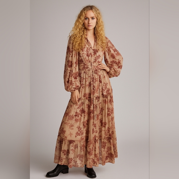 BNWT! Anthropologie let me Be, Maxi floral dress - Picture 6 of 6